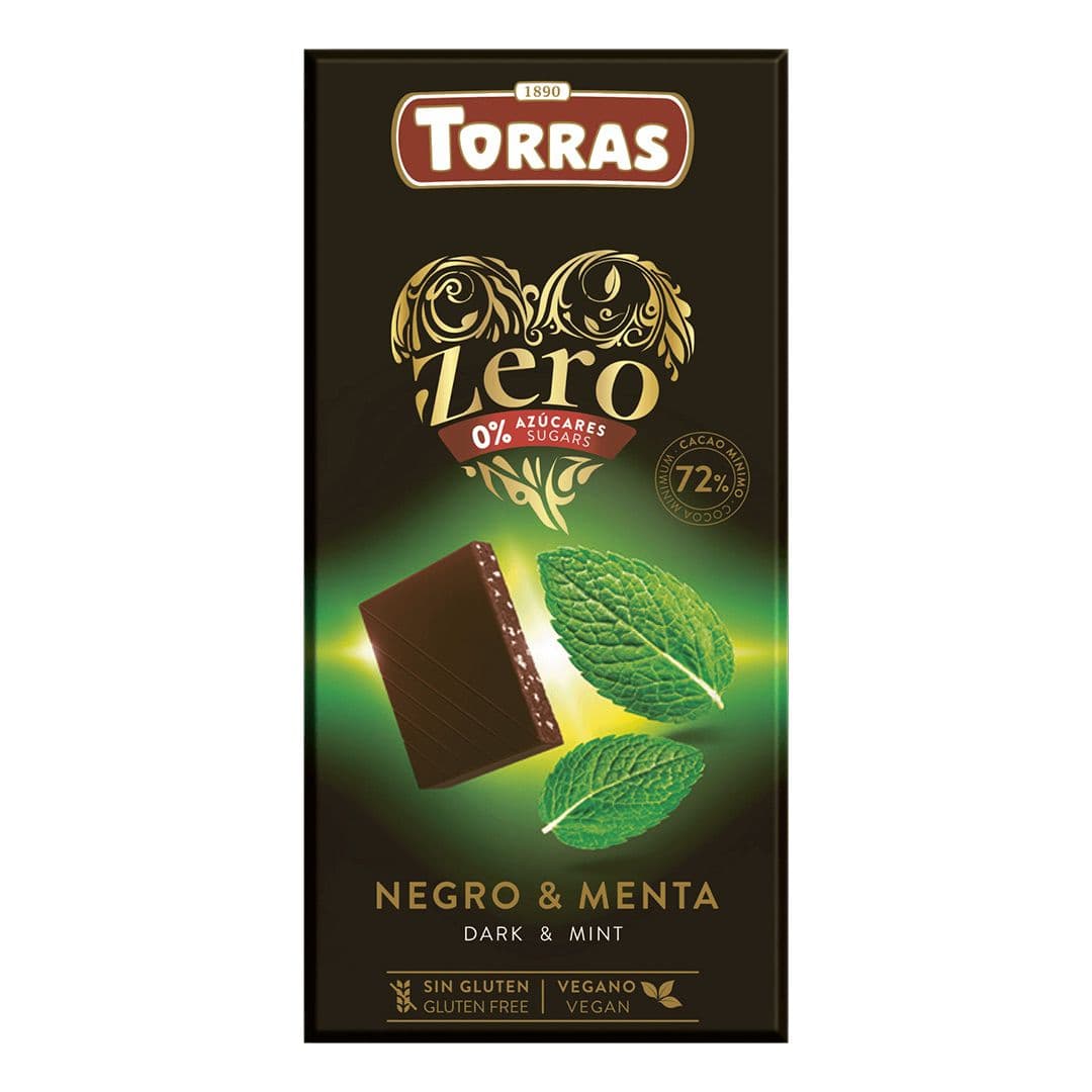 Chocolate Torras Zero Negro con Menta 100 grs_1