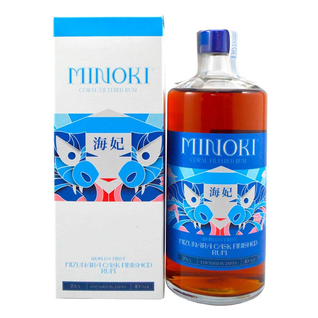 Whisky Japonés Minoki Mizunara Cask Rum Blend 750cc 40° alc._1