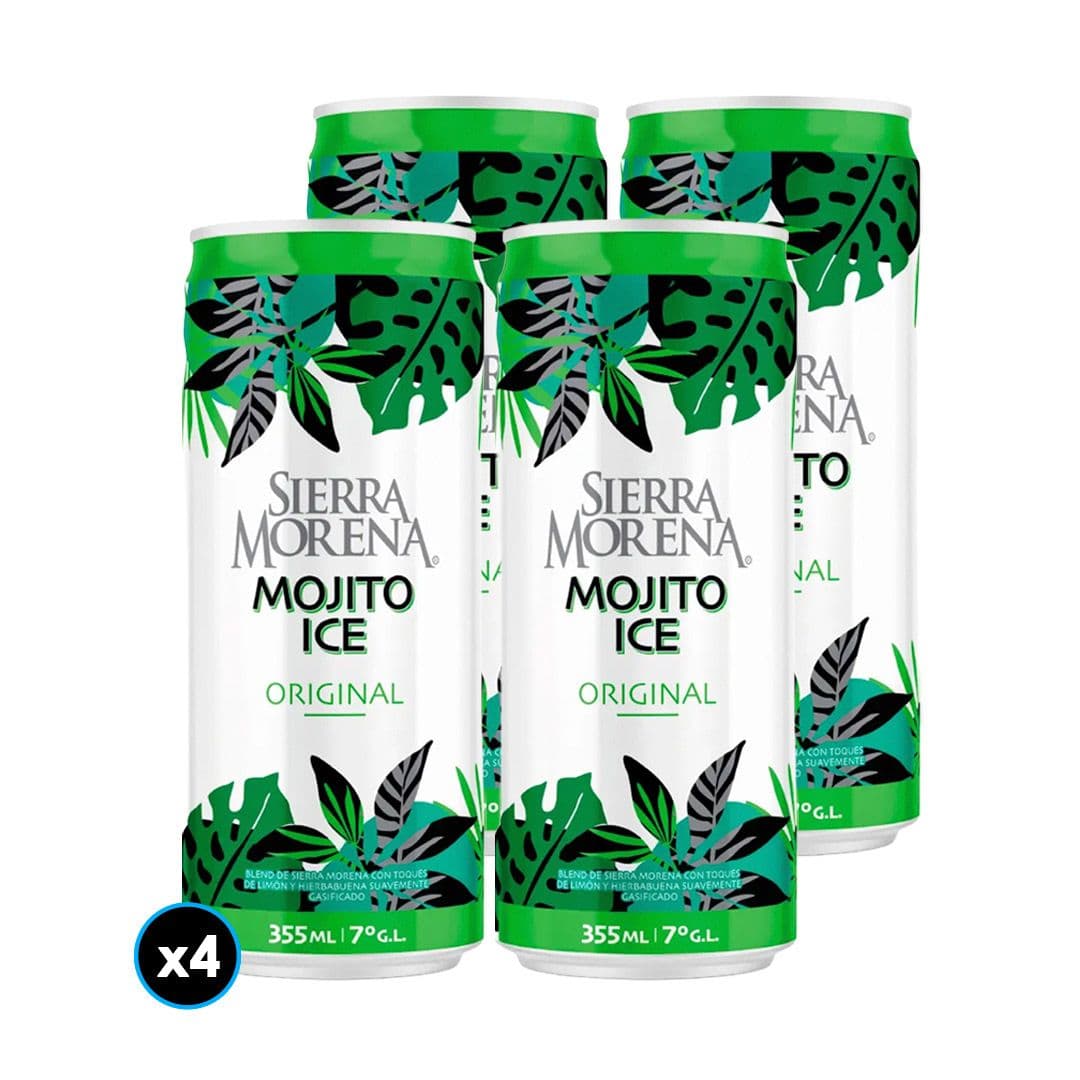 4x Cóctel Ice Sierra Morena Mojito Lata 355cc 7°alc._1