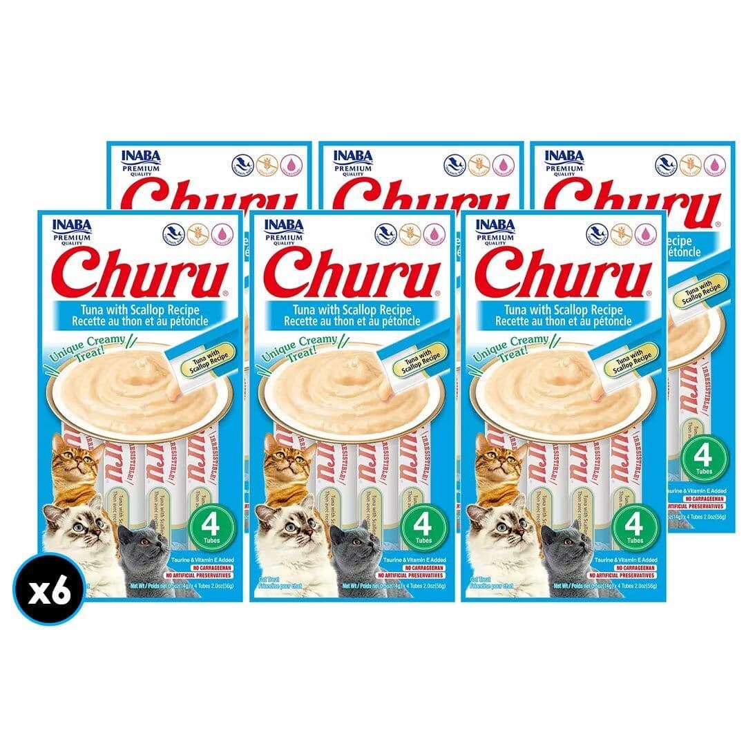 6x Snack de Gato Churu Atun Ostión_1
