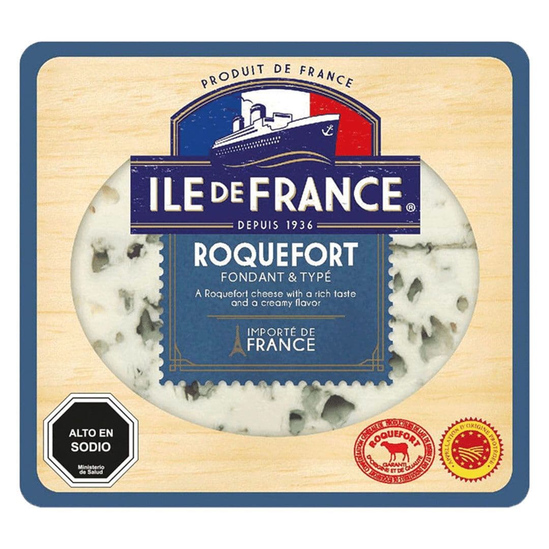 Queso Roquefort Cuña Ile de France 100 grs._1