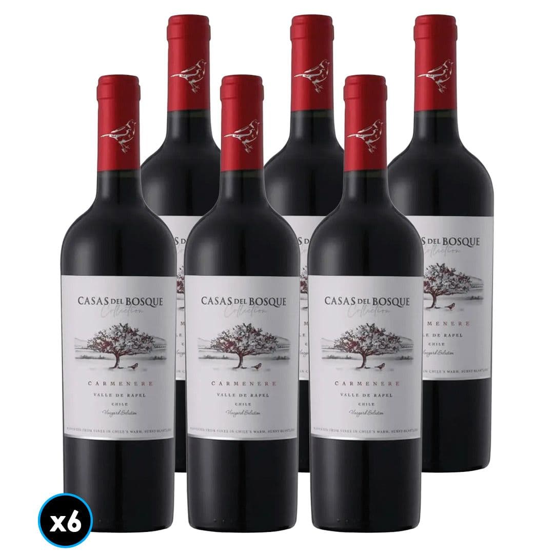 CAJA CASAS DEL BOSQUE COLLECTION (Carmenere): 6x Vino Casas del Bosque Collection Carmenere 750cc_1