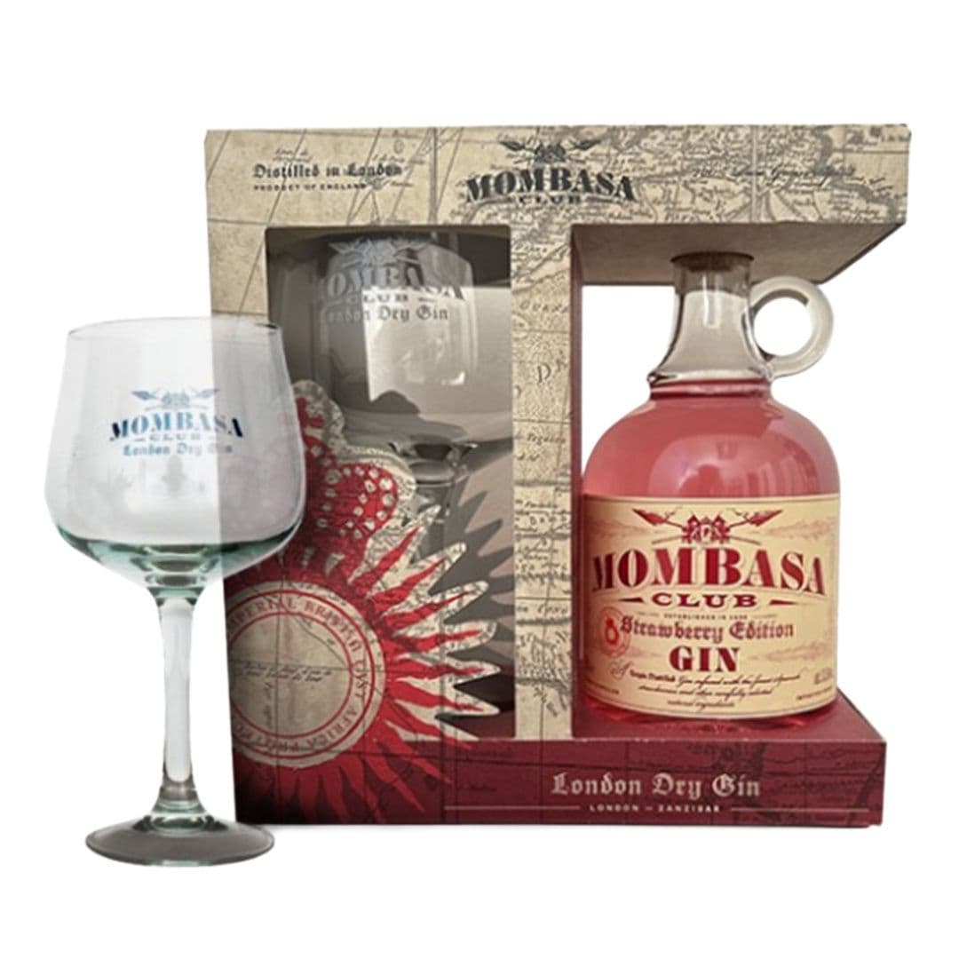 Gin Premium Mombasa Strawberry 700cc 37.5º alc. + Copa_1