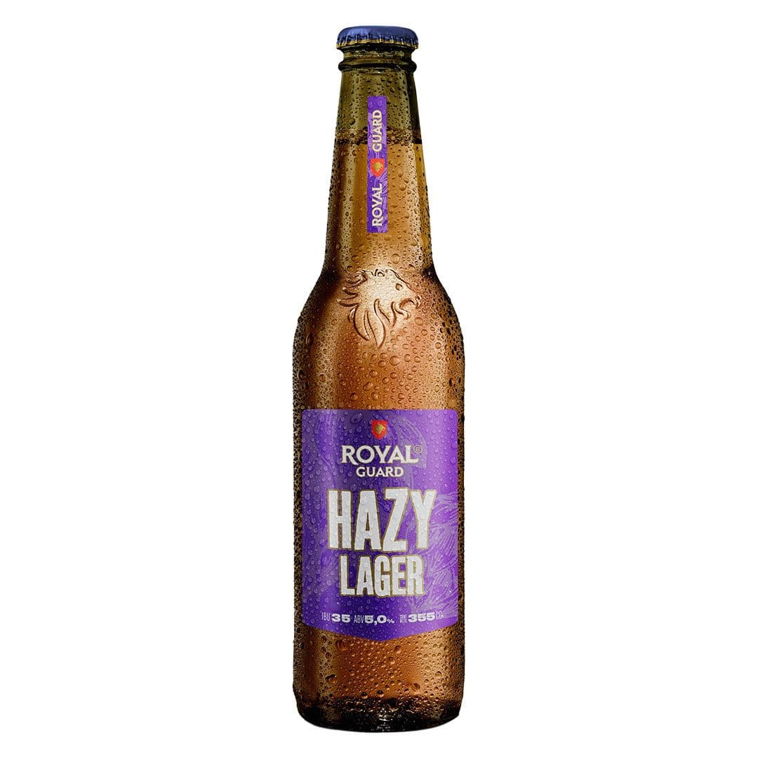 Cerveza Royal Guard Hazy Lager en Botella 355cc_1