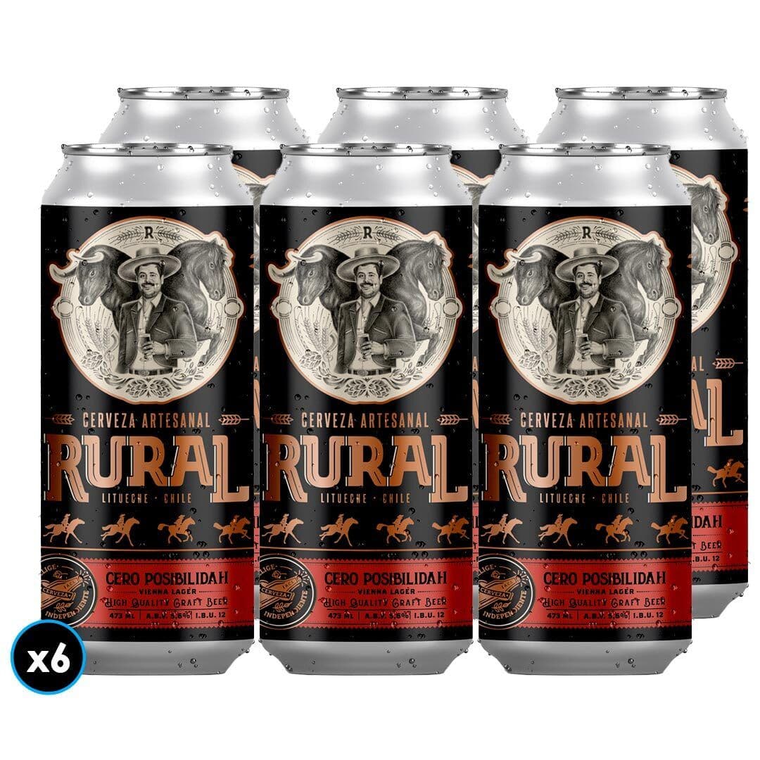 6x Cerveza Rural Cero Posibilidad Lata 473cc 5,6°alc._1