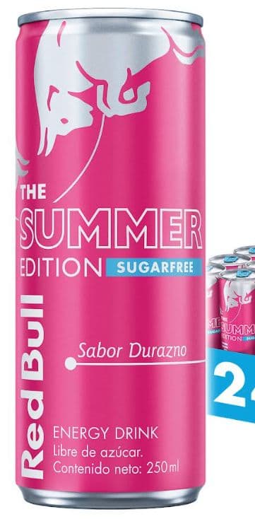 Bebida Energética Red Bull Durazno Sin Azúcar 250cc_1
