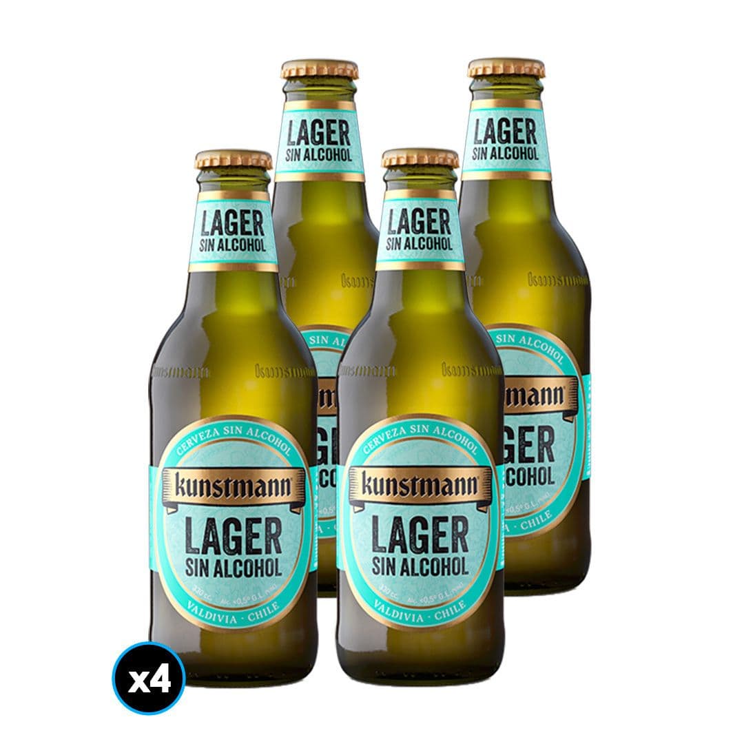 4x Cerveza Kunstmann Sin Alcohol en Botella 330cc_1