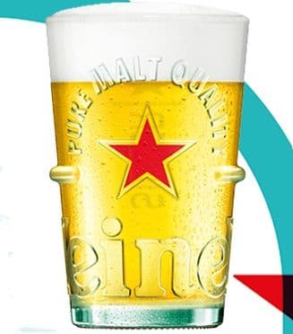 Caja 6x Vaso Vidrio Heineken _1