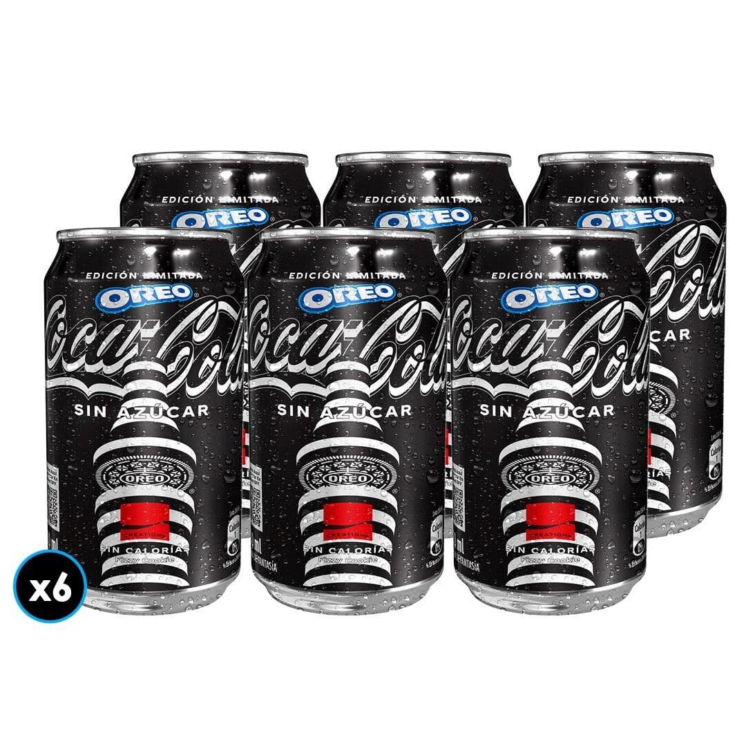 6x Bebida Coca Cola Sabor Oreo Edición Limitada Lata 350cc_1