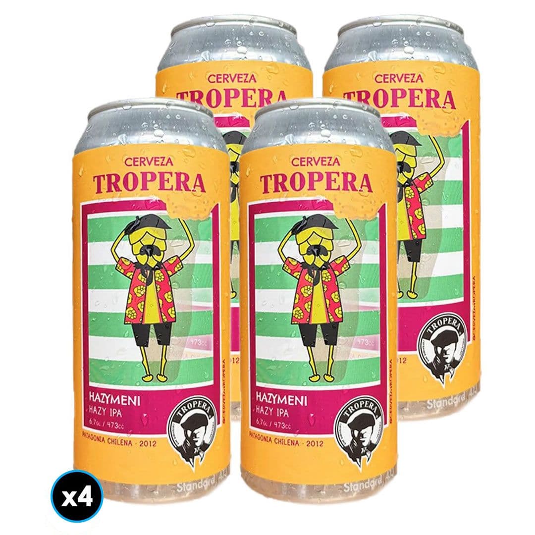 4x Cerveza Tropera Hazymeni en Lata 473cc_1