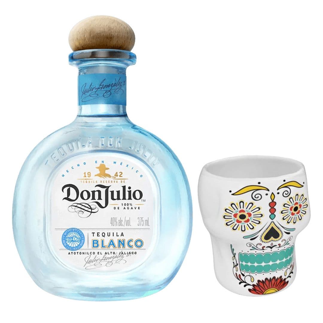 PACK HALLOWEEN: 1X Tequila Don Julio Blanco 750cc 38º alc. + 1X Mug Catrina Tequila Don Julio_1