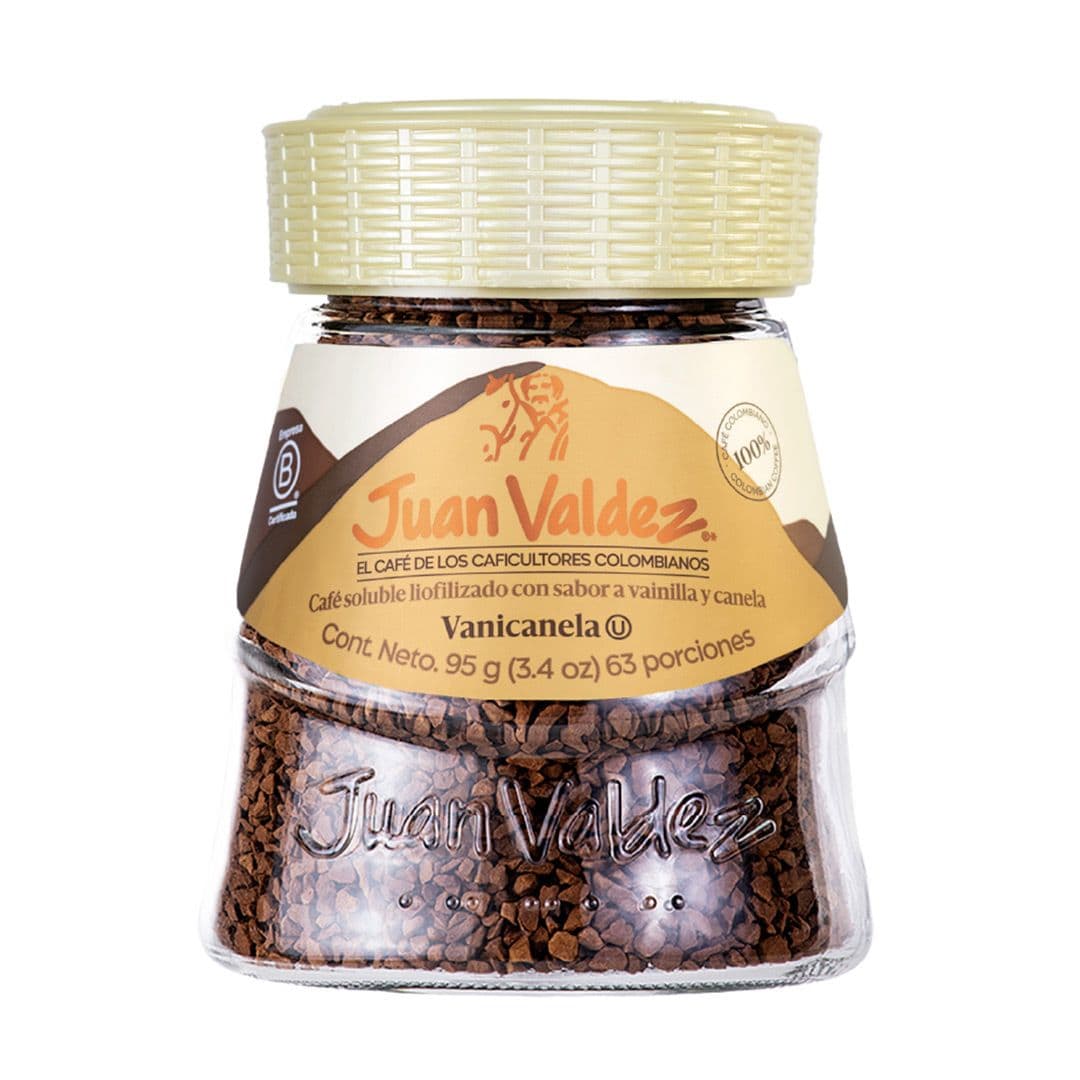 Café Juan Valdez Instantáneo Liofilizado Vainicanela 95 grs._1