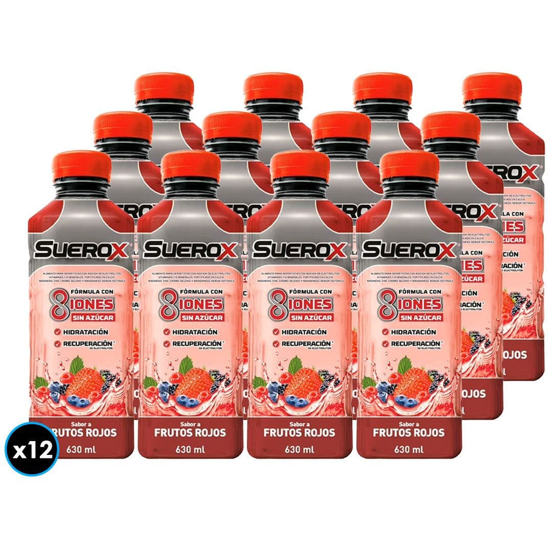 12x Bebida Isotónica Suerox Frutos Rojos 630cc_1