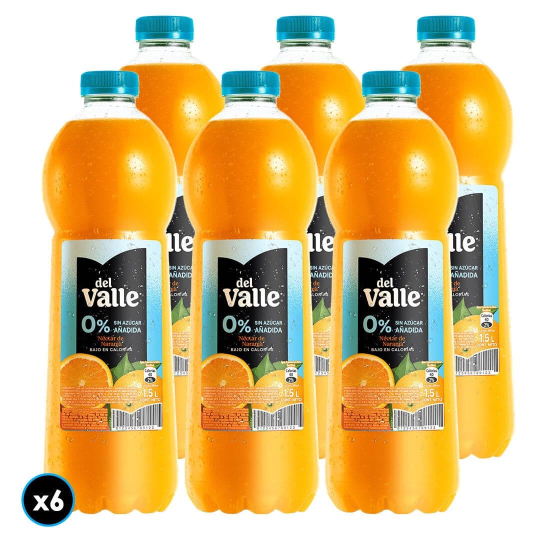 6x Néctar Del Valle Naranja Light 1,5 Lt._1