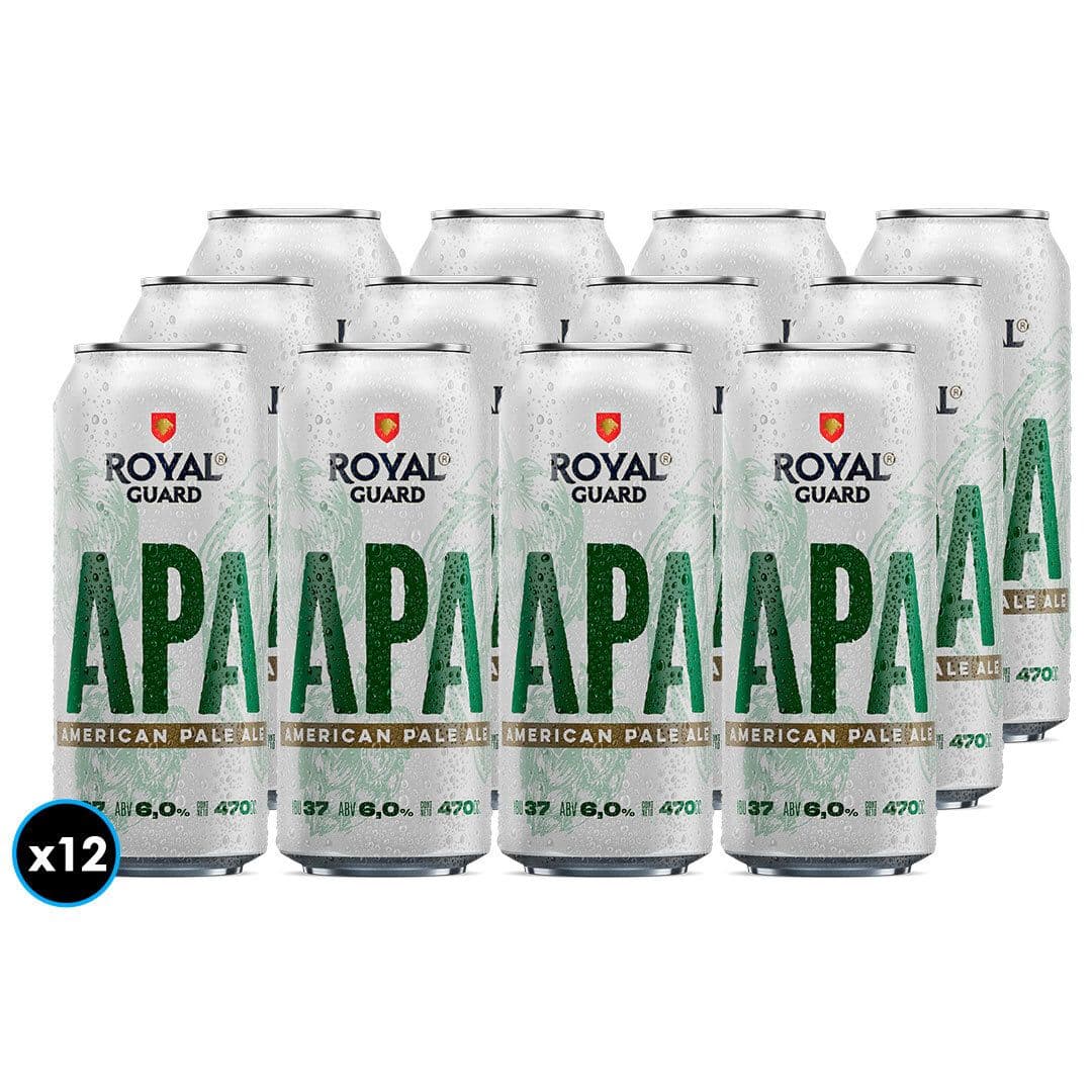 12x Cerveza Royal Guard Apa en Lata 470cc_1