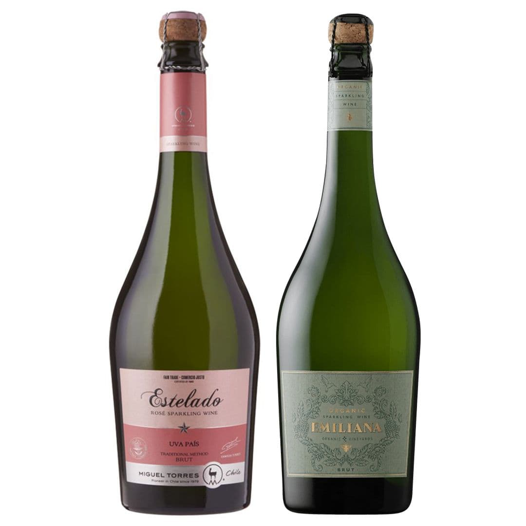 DUO AMALUNA - ESTELADO: 1x Espumante Emiliana Amaluna Brut 750cc + 1x Espumante Miguel Torres Santa Digna Rose Estelado 750cc_1