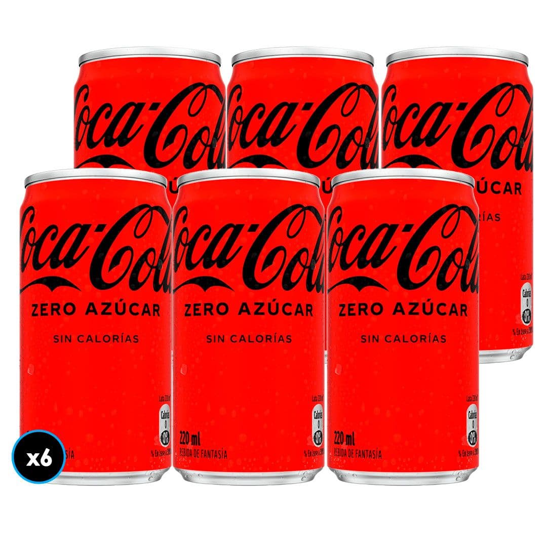 6x Bebida Coca-Cola Zero Azúcar 220cc_1