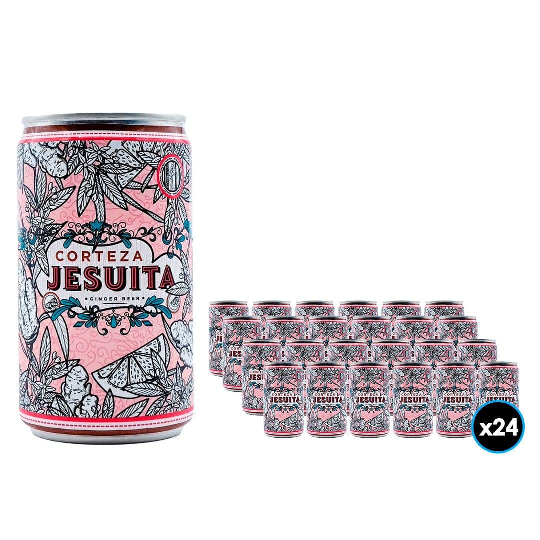 24x Bebida Corteza Jesuita Ginger Beer 200cc _1