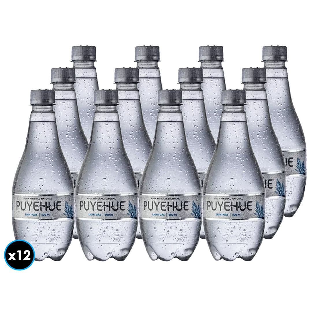 12x Agua Mineral Puyehue Light Gas 500cc_1
