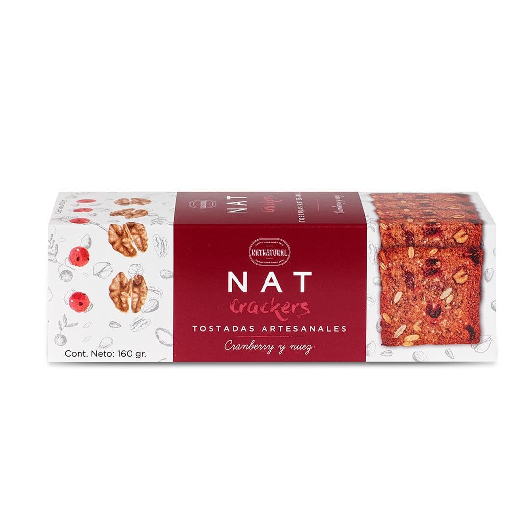 Galletas Natcrackers Cranberry Nuez 160 grs._1