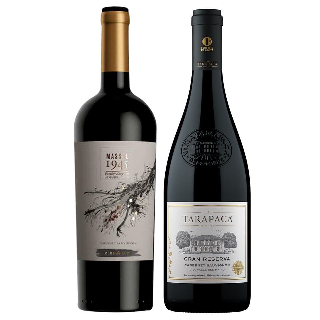 PACK CLOS DE LUZ N°2: 1x Vino Clos de Luz Massal 1945 Cabernet Sauvignon 750cc + 1x Vino Tarapacá Gran Reserva Cabernet Sauvignon 750cc_1