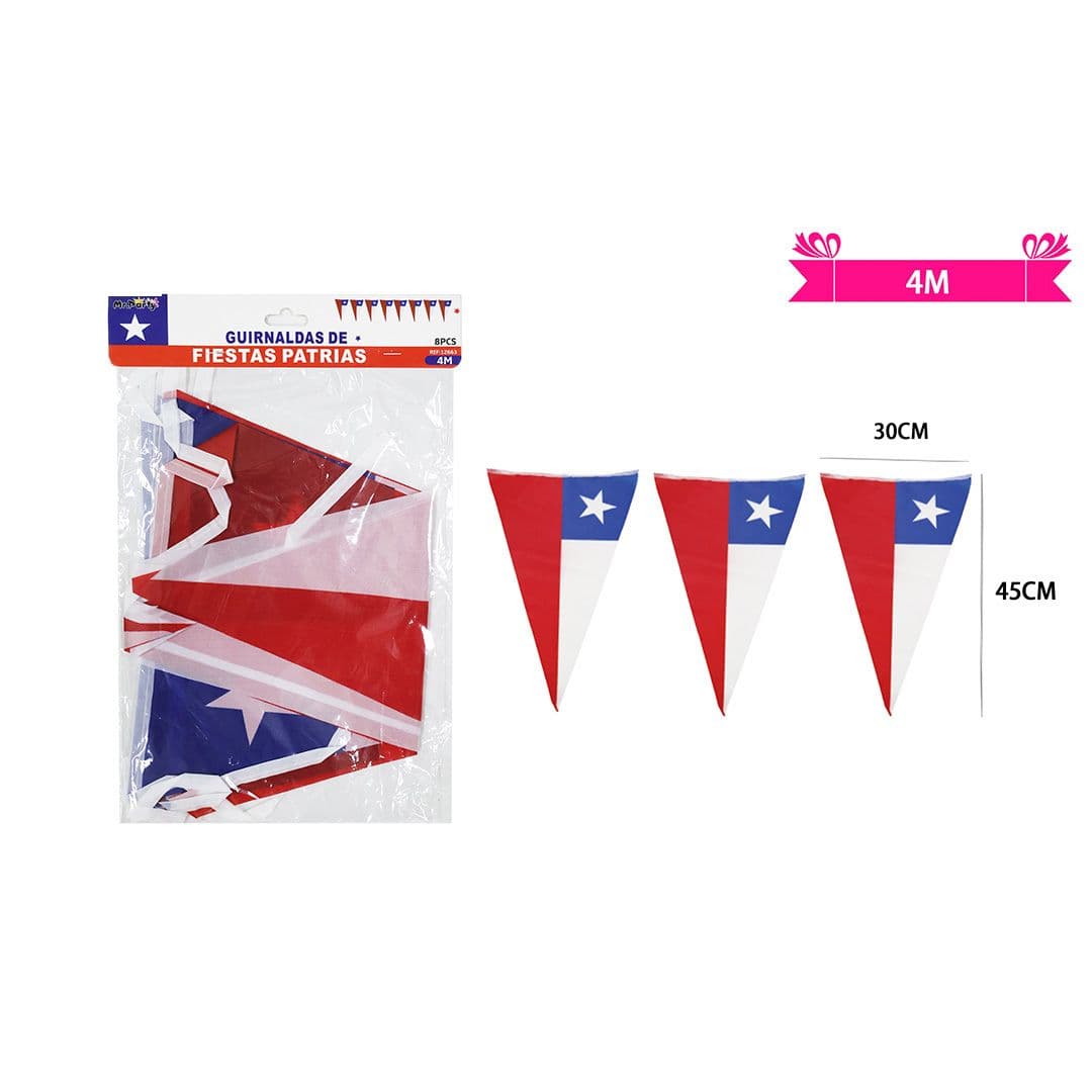 Guirnalda BanderÃn Triangular 30cm*45cm*4m (8 pcs)_1