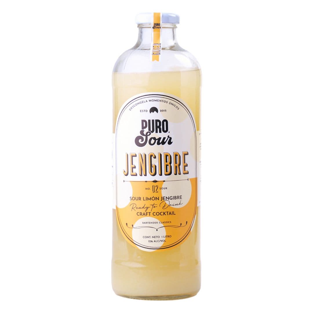 Pisco Sour Puro Sour Jengibre 1L 12°alc._1