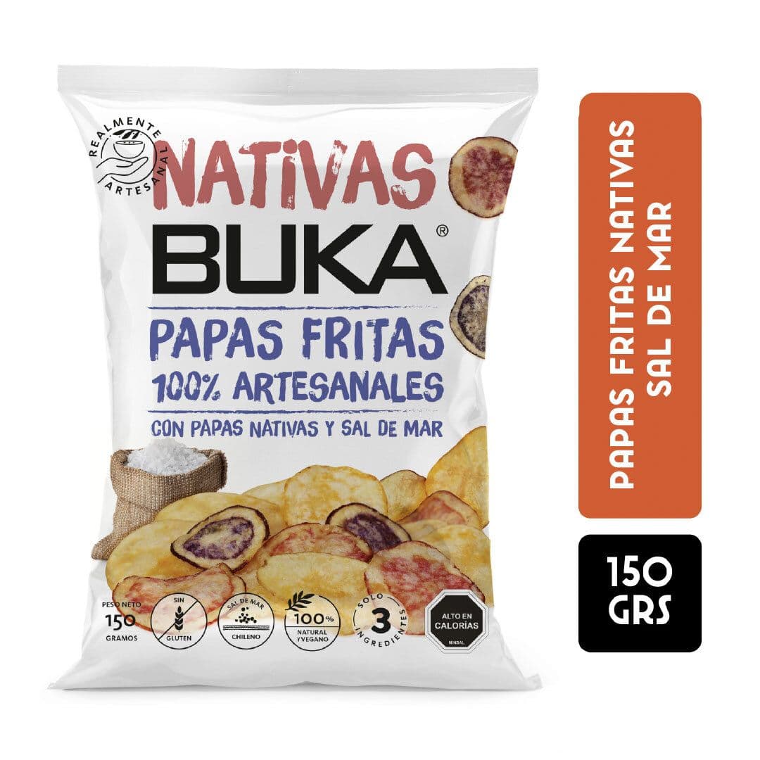 Buka Papas Fritas Artesanales Sal de Mar 150 grs._1