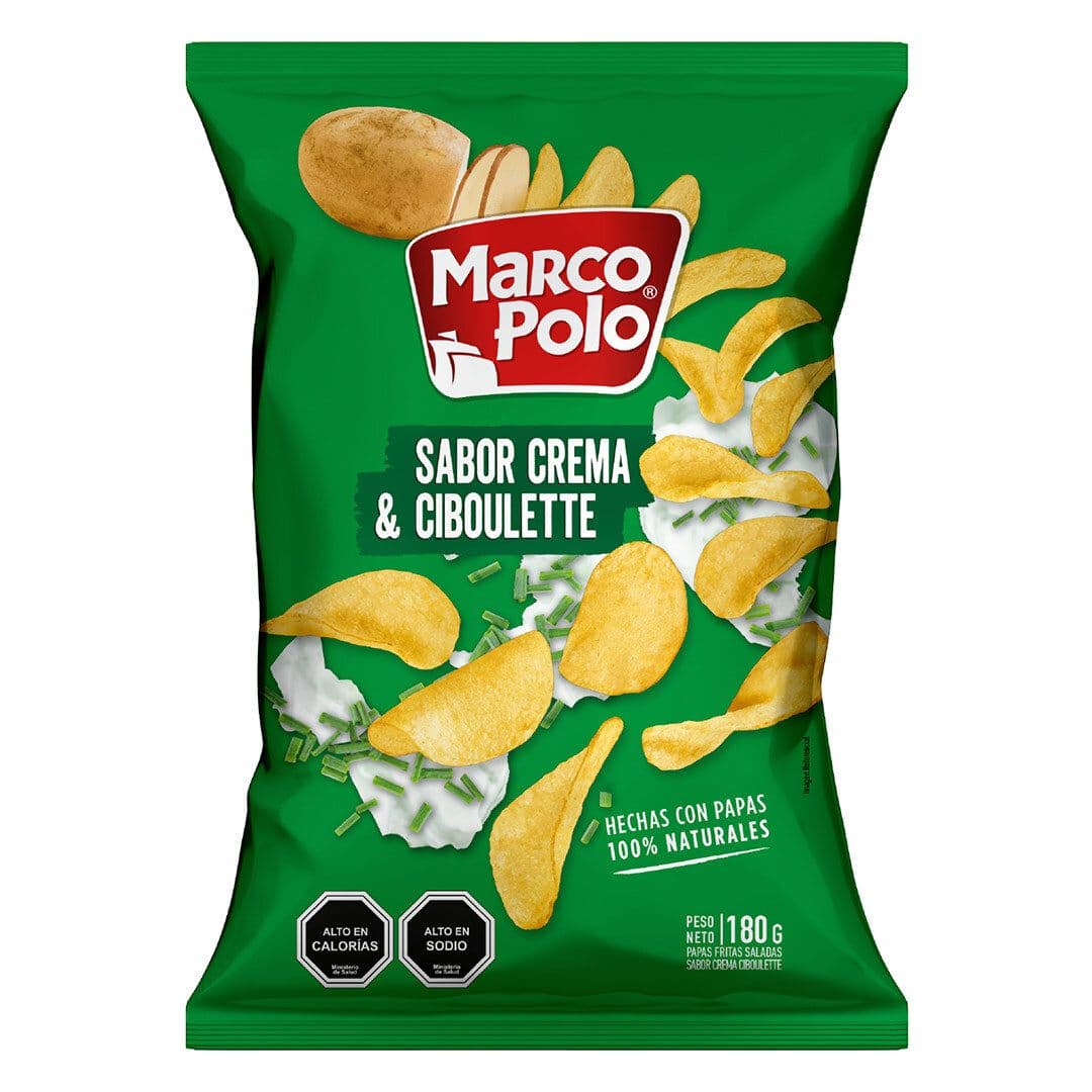 Papas Fritas Marco Polo Crema Cibulette 180 grs._1