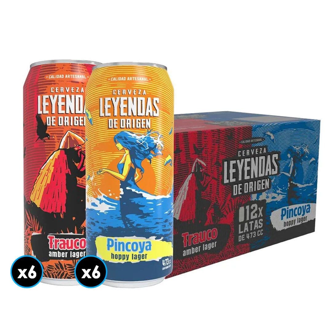 Kit 12x Leyendas de Origen Mix 473cc_1