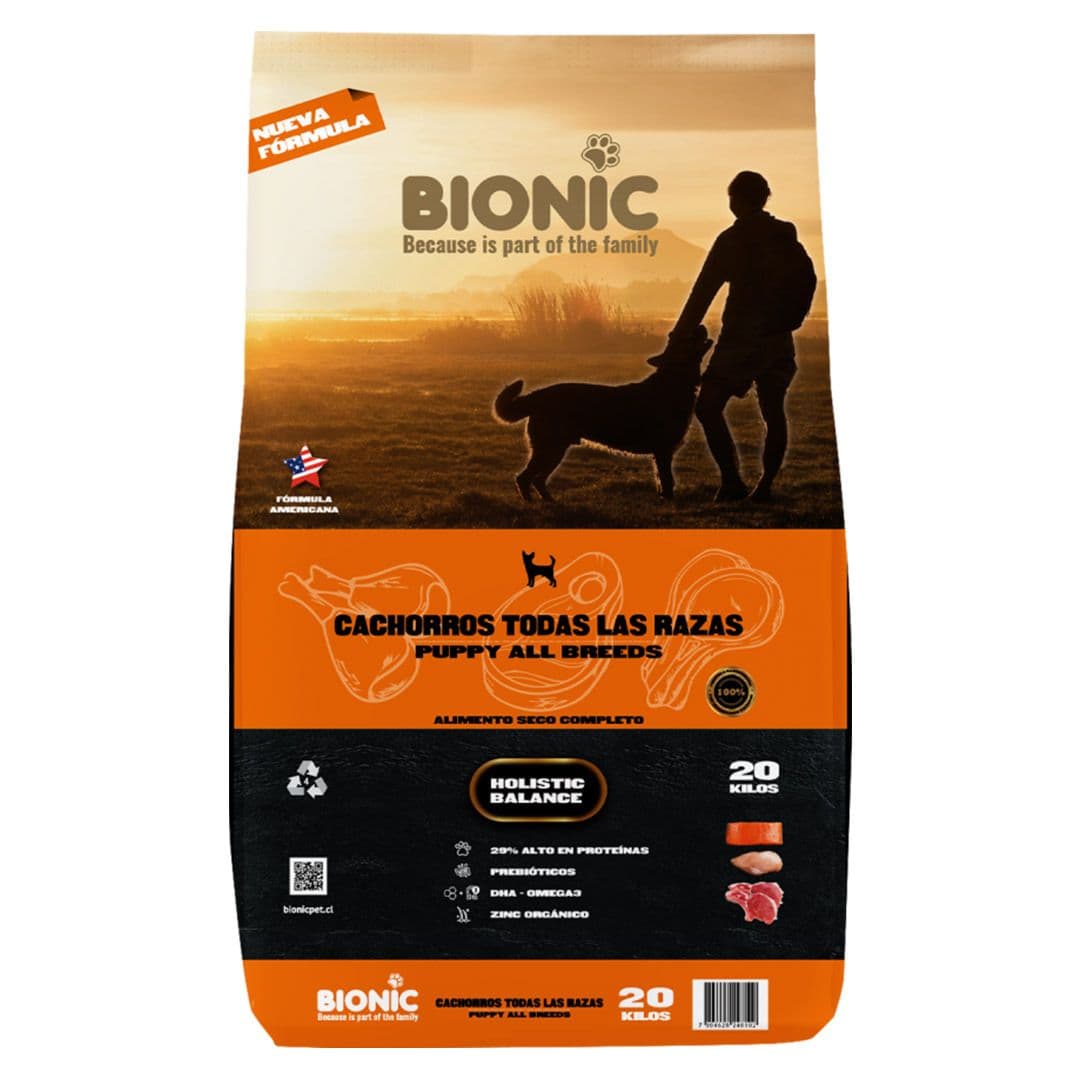 Comida de Perro Bionic Cachorro Pollo Salmón 20 Kg_1