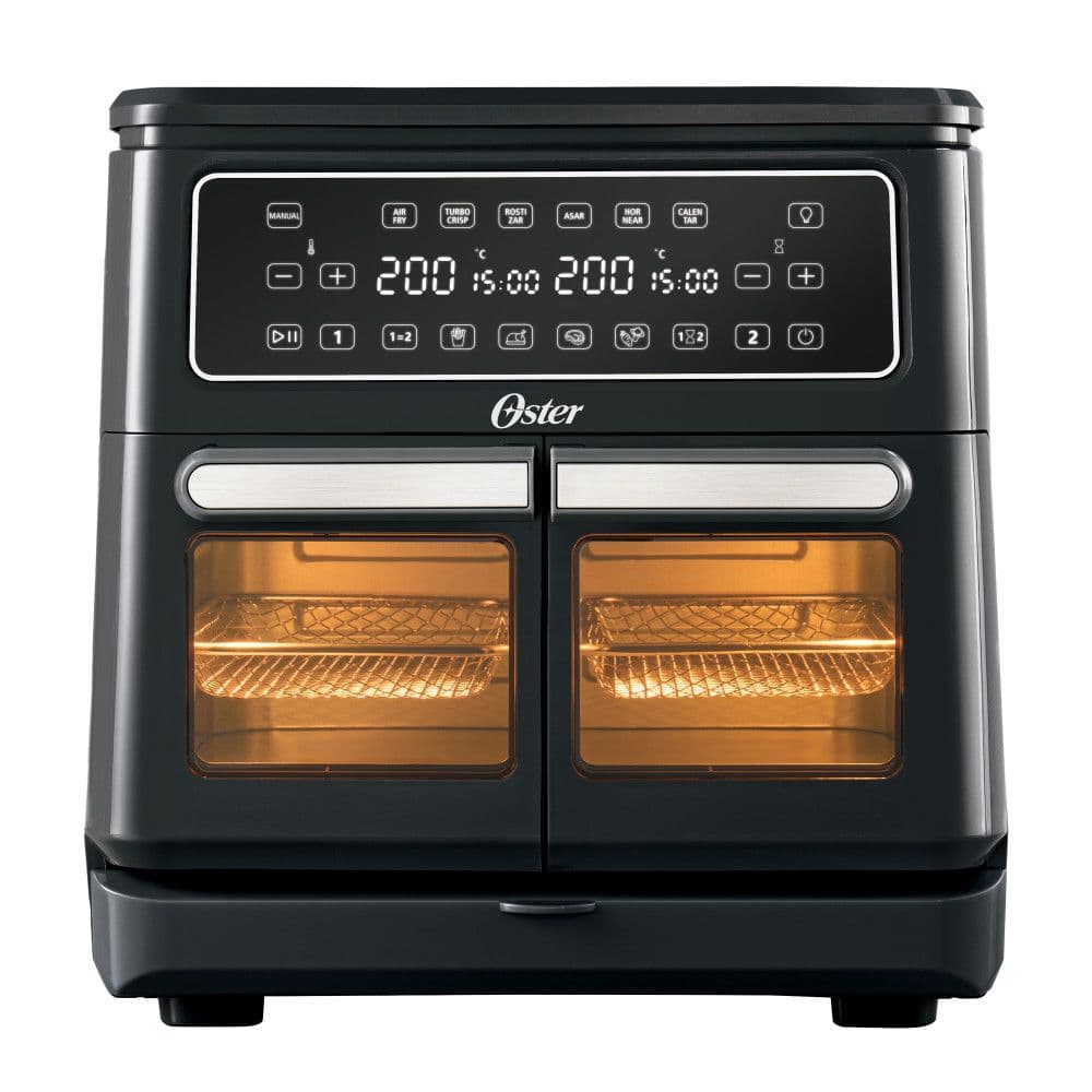 Freidora de Aire Oster Dual Flex 11 Litros Negra CKSTAF11MCDDF-052_1