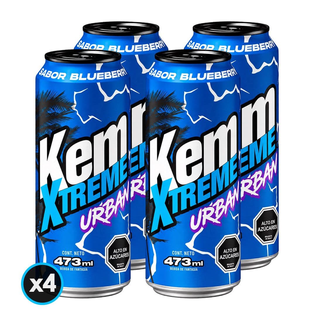 4x Bebida Kem Xtreme Urban Lata 473cc_1