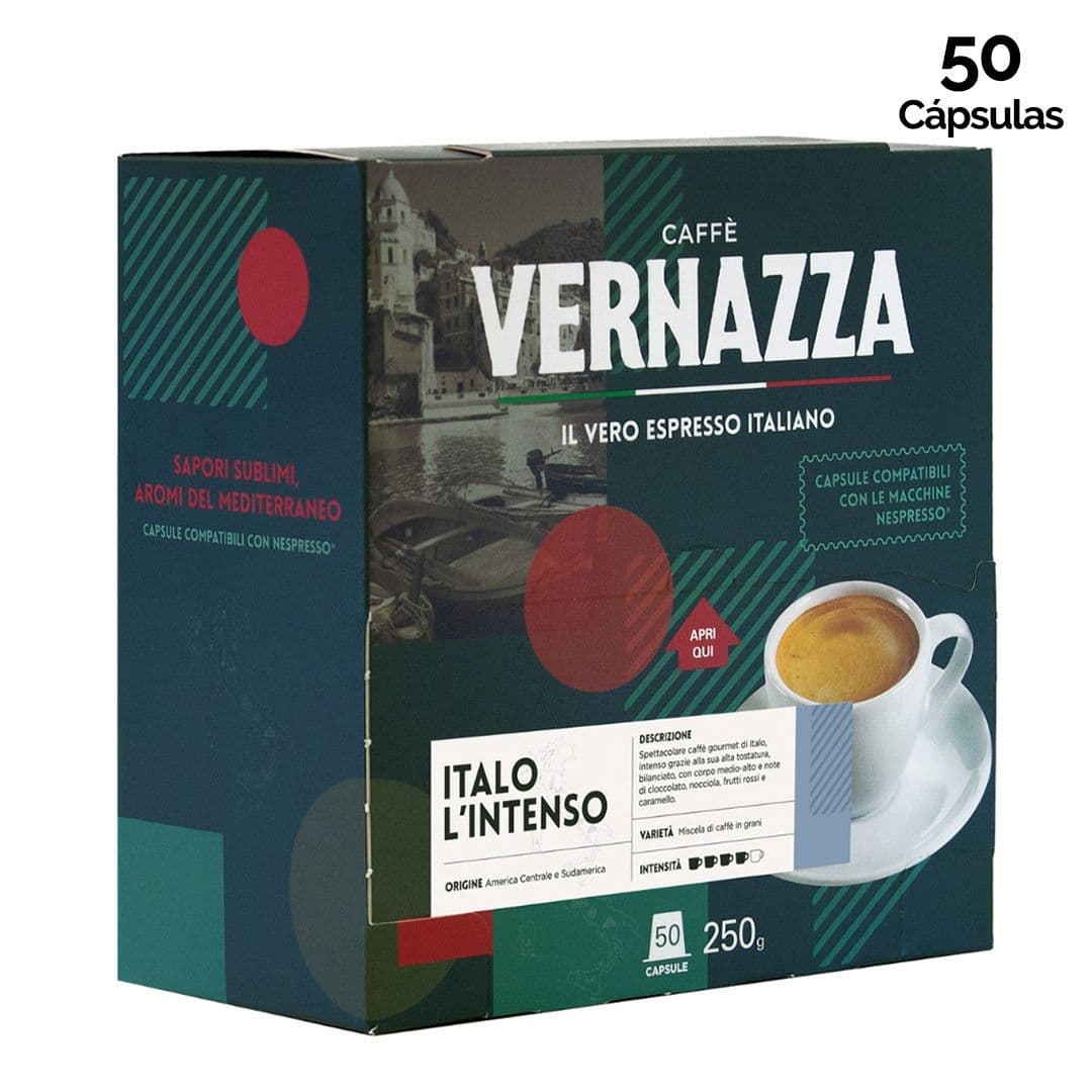 Cápsulas de Café Caffè Vernazza Italo L´Intenso Nespresso® Compatible (50 Unidades)_1