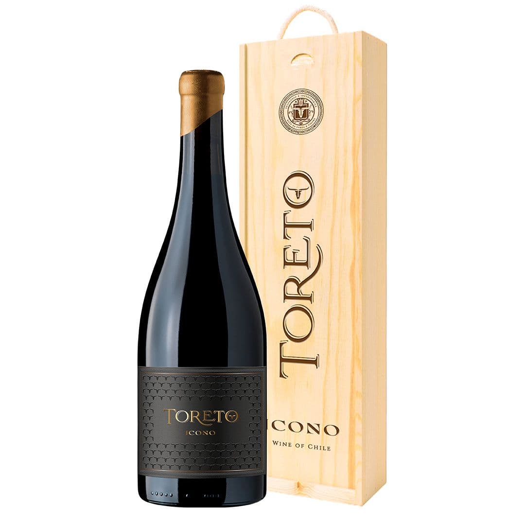 Vino Toreto Icono Blend Con Caja Madera 750cc_1