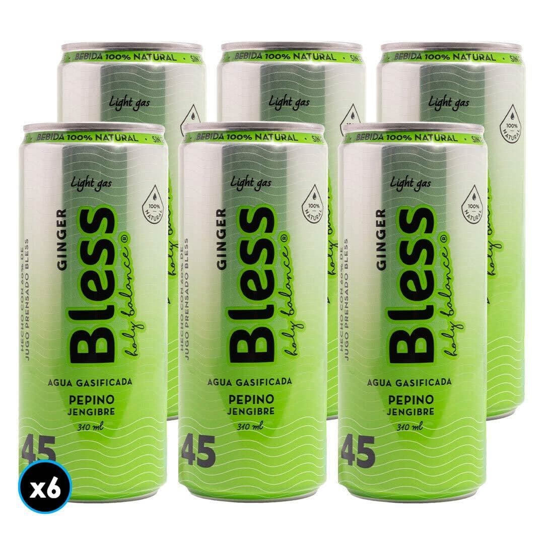 6x Agua Bless Pepino y Jengibre con Gas 310cc_1