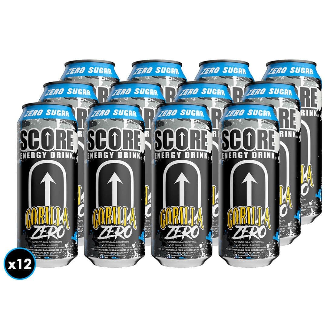 12x Bebida Energética Score Gorilla Zero 473cc_1