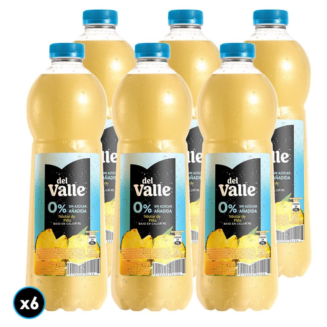 6x Néctar Del Valle Piña Light 1,5 Lt._1