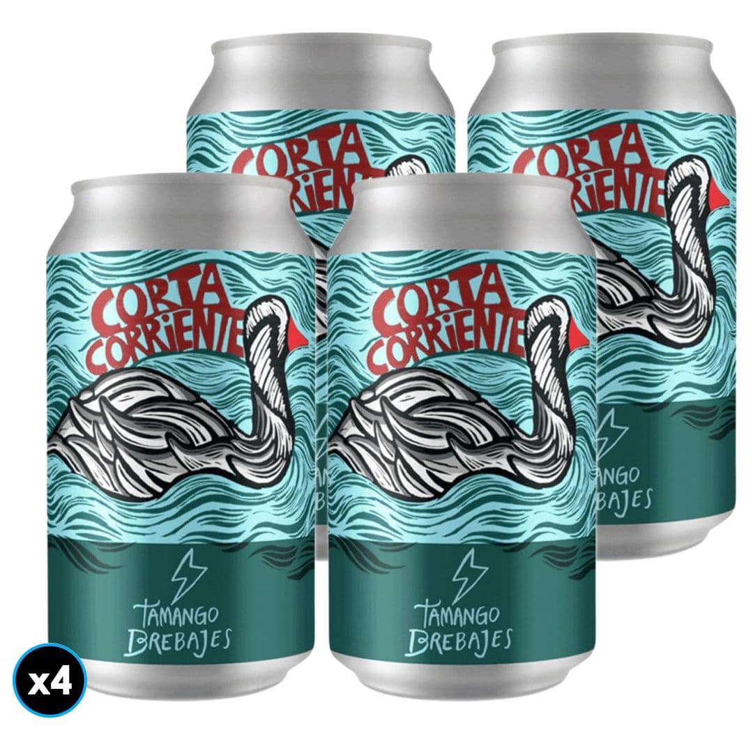 4x Cerveza Tamango Corta Corriente Lata 355cc_1