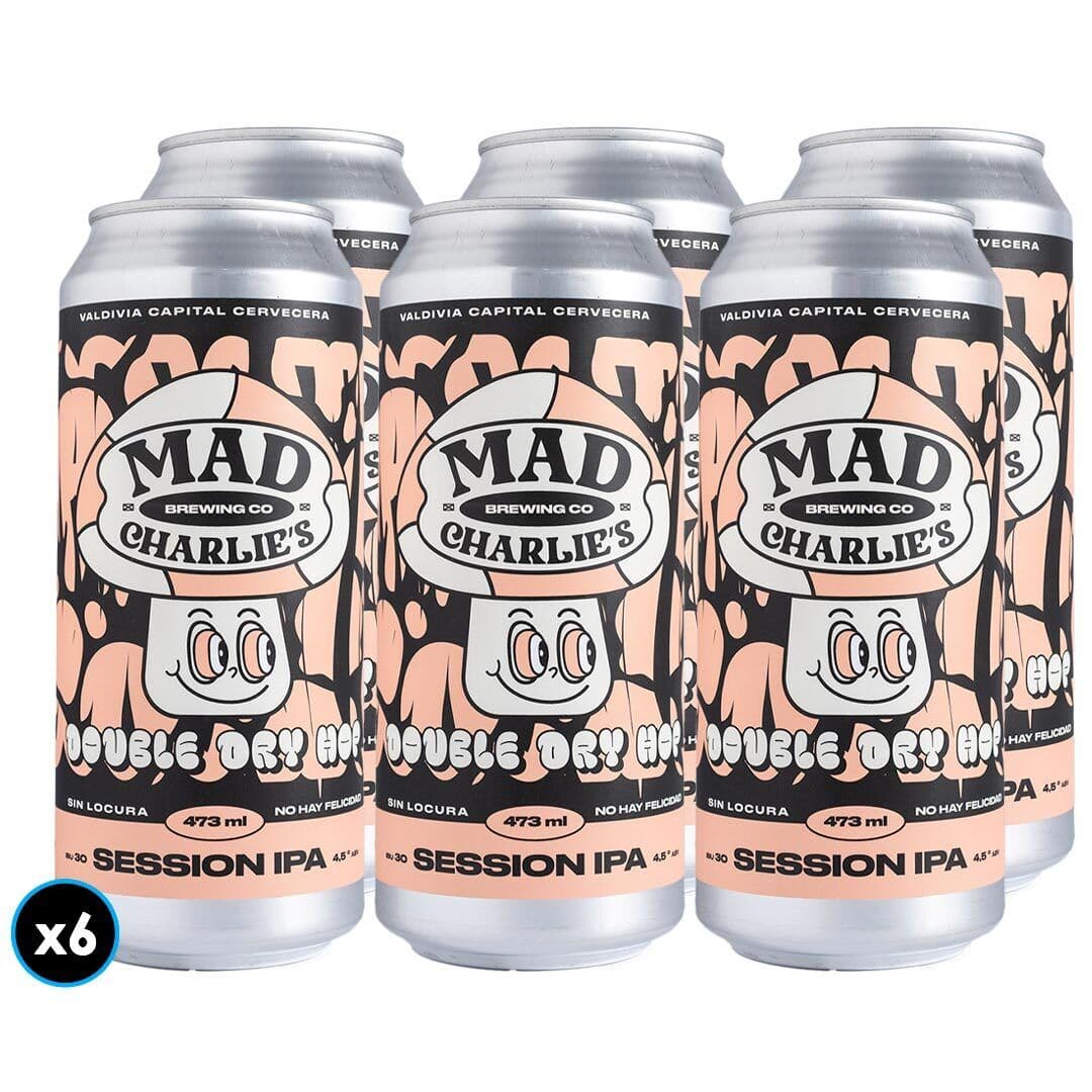 6x Cerveza Mad Charlie's Session IPA Lata 473cc_1