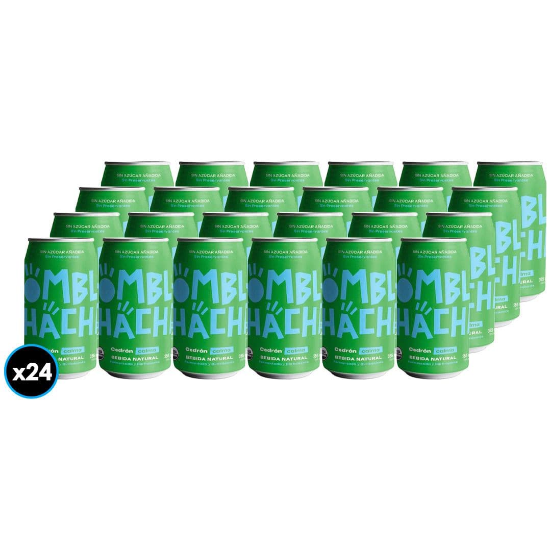 24x Kombuchacha Cedrón Sin Azúcar Lata 355cc_1