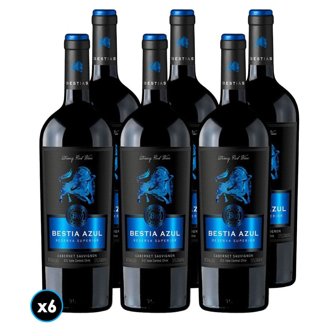 CAJA BESTIA AZUL (Cabernet Sauvignon): 6x Vinos Bestia Azul Cabernet Sauvignon 750cc_1