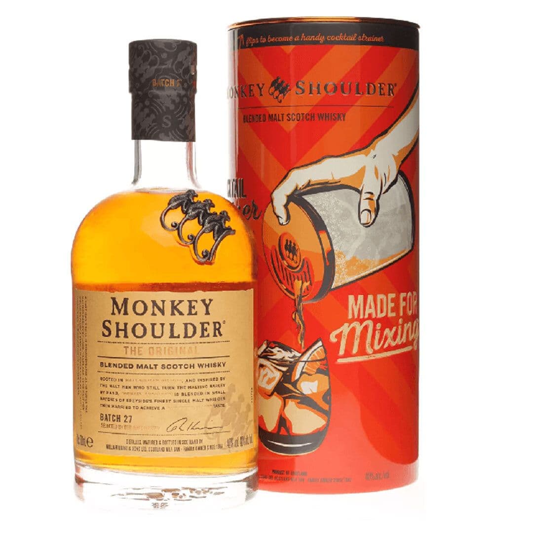 KIT MONKEY SHOULDER: 1x Whisky Monkey Shoulder 700cc + Colador Metalico_1