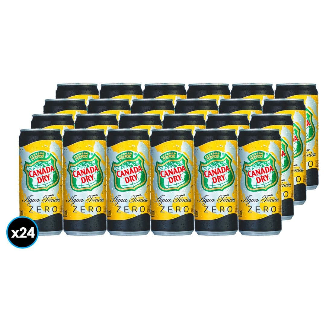 24x Agua Tónica Canada Dry Zero Lata 310cc_1