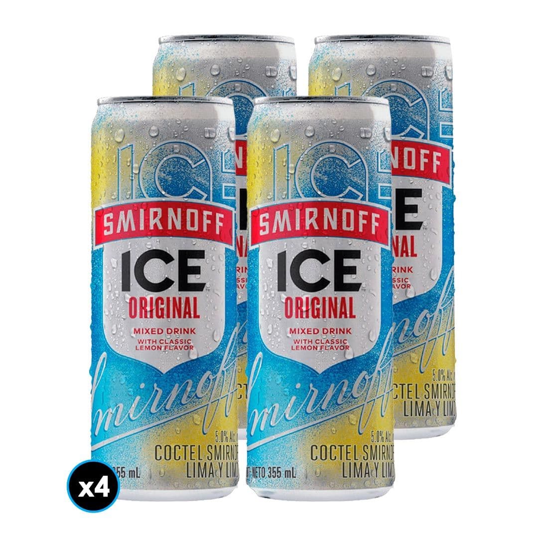 4x Vodka Smirnoff Ice Original Lata 355cc 5°alc._1
