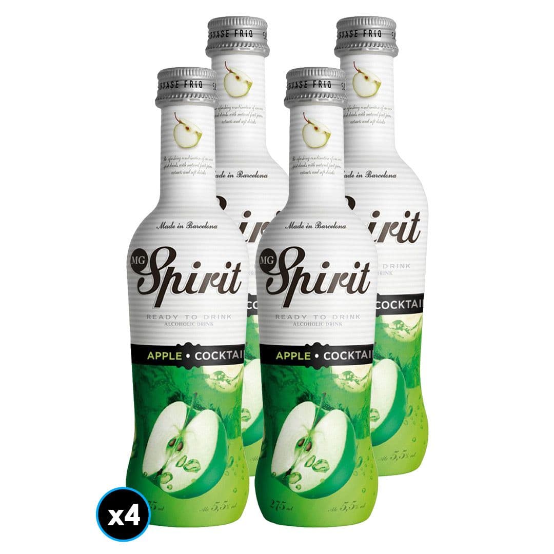 4x Vodka Spirit Apple 275cc 5.5°alc._1