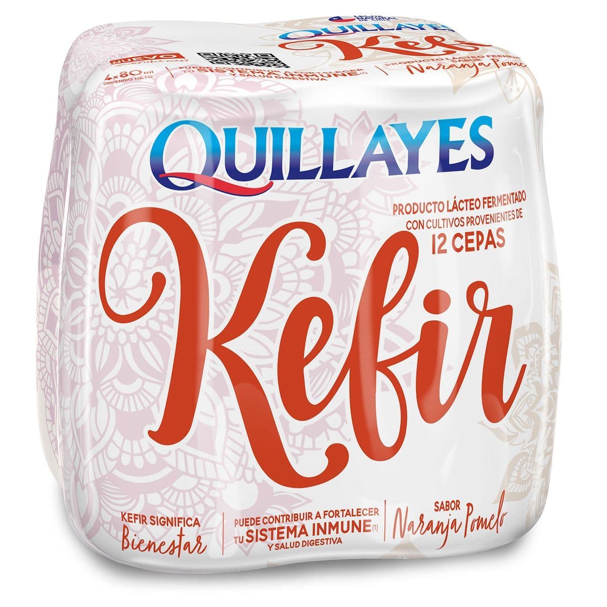 Kéfir Naranja Pomelo Quillayes 4 x 80 ml._1