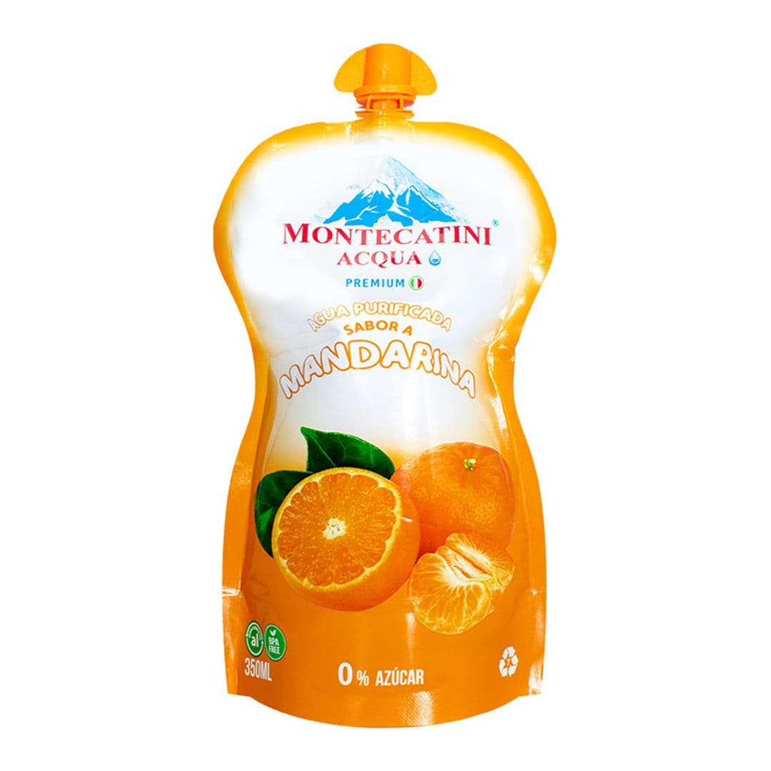 Agua Purificada Montecatini Sabor Mandarina Sin Gas 350cc_1