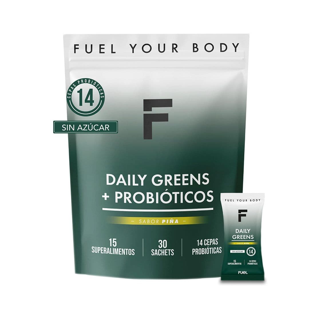 Daily Greens + Probiótico Fuel Nutrition Piña (30 unidades)_1