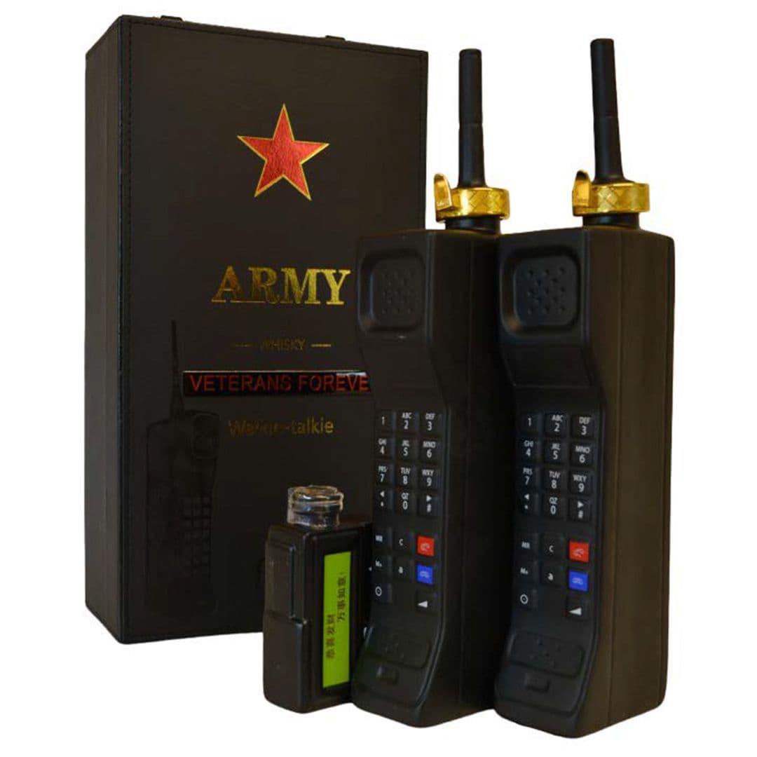KIT Whisky Army Walkie-Talkie: 2x Walkie-Talkie 500cc 40° alc._1